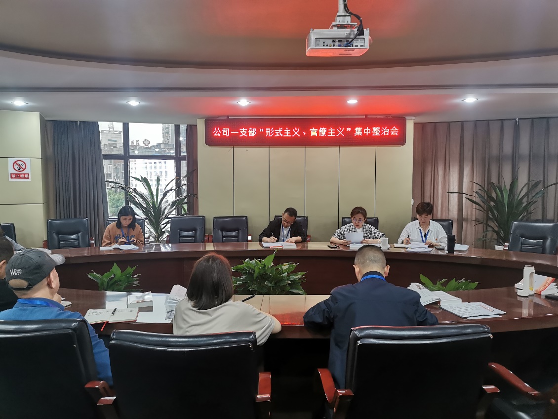 公司一支部召開(kāi) “形式主義、官僚主義”集中整治會(huì)
