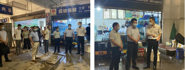 敘州區(qū)區(qū)委常委、副區(qū)長李政率隊 視察清源水務集團投資公司金沙農(nóng)貿(mào)市場改